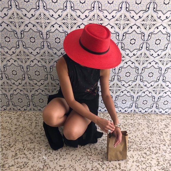 Genuine Panama red hat - Picture 2 of 10